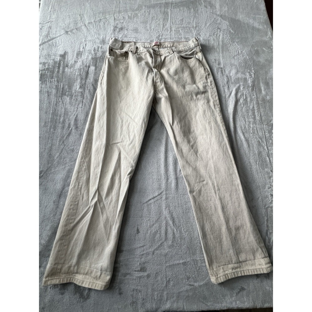 Levi's 501 XX Jeans Mens 38x32 Tan Excellent Straight Leg Button Fly Denim Pants